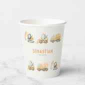Construction Dump Truck Party Paper Cup Pappbecher (Rückseite)