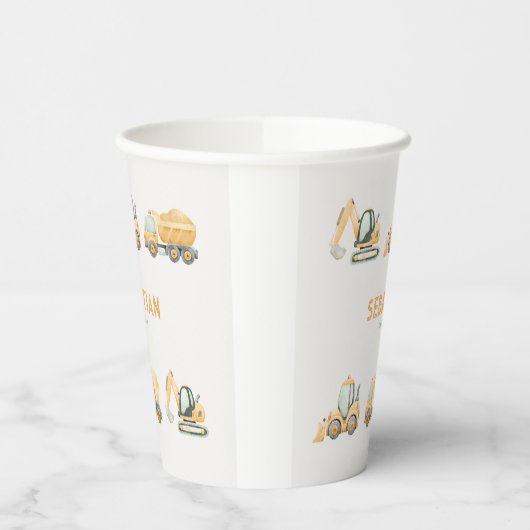 Construction Dump Truck Party Paper Cup Pappbecher (Links)