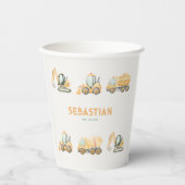 Construction Dump Truck Party Paper Cup Pappbecher (Vorderseite)