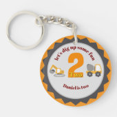 Construction Dump Truck Schlüsselanhänger (Vorderseite)