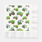 Construction Dump Truck Serviette (Vorderseite)