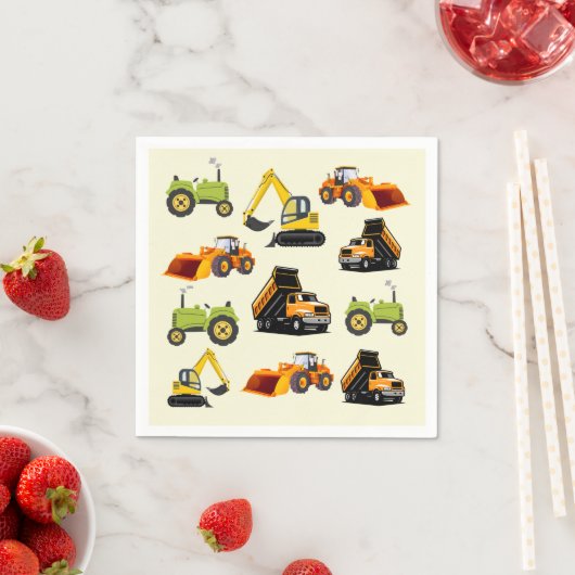 Construction Dump Truck Serviette (Beispiel)