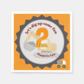 Construction Dump Truck Serviette (Vorderseite)