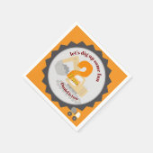 Construction Dump Truck Serviette (Ecke)