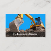 Construction Excavating Services Visitenkarte (Vorderseite)