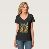 Construction Excavator Easter Day Egg Hunt for Boy T-Shirt (Vorderseite Vollansicht)