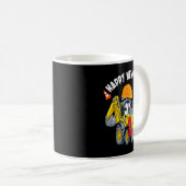 Construction Excavator Happy New Year 2024 For Boy Kaffeetasse (VorderseiteRechts)