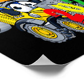 Construction Excavator Happy New Year 2024 For Boy Poster (Ecke)