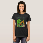 Construction Excavator St Patricks Day Boys Girls  T-Shirt (Vorne ganz)