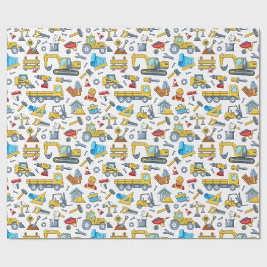 Construction Geschenkpapier (Flach)