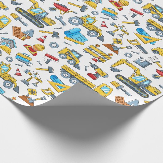 Construction Geschenkpapier (Ecke)