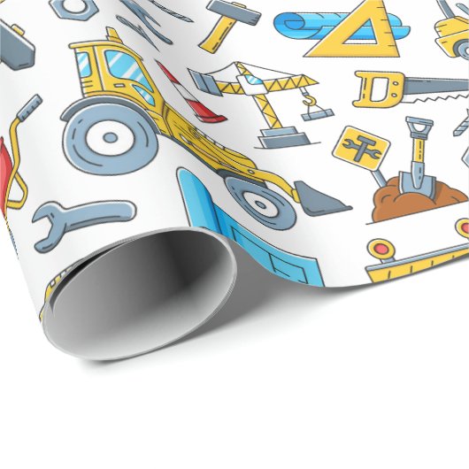 Construction Geschenkpapier (Rolleneckpunkt)