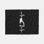 Construction Heart Valentines Day Construcion Site Fleecedecke (Vorderseite (Horizontal))