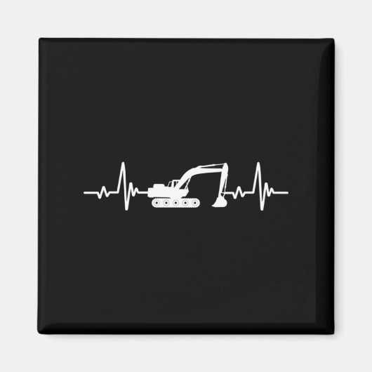 Construction Heart Valentines Day Construcion Site Magnet (Vorne)