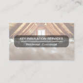Construction Insulation Business Cards Modern Visitenkarte (Vorderseite)