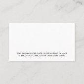 Construction Logo | Builders | Engineering Visitenkarte (Rückseite)