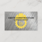 Construction Logo | Builders | Engineering Visitenkarte (Vorderseite)