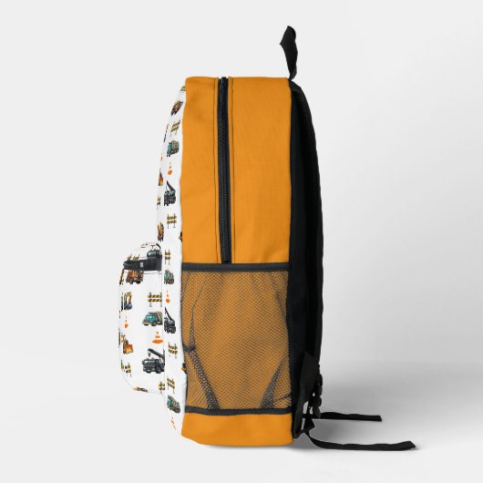 Construction machinery  bedruckter rucksack (Rechts)