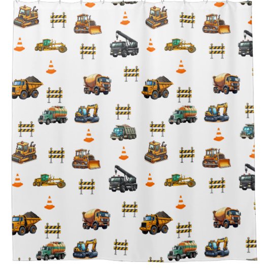Construction machinery  duschvorhang (Vorderseite)