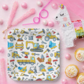 Construction Pappteller (Party)