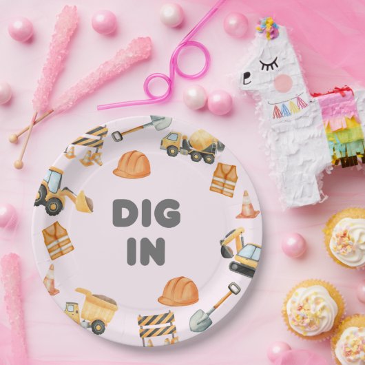 Construction Party Plates Pappteller (Party)