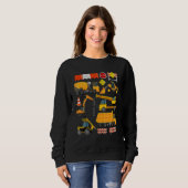 Construction Payloader Tractor Dumptuck Constructi Sweatshirt (Vorne ganz)
