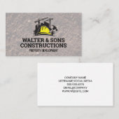 Construction Properties | Craftsmen  Visitenkarte (Vorne/Hinten)