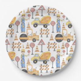 Construction Theme Party Pappteller