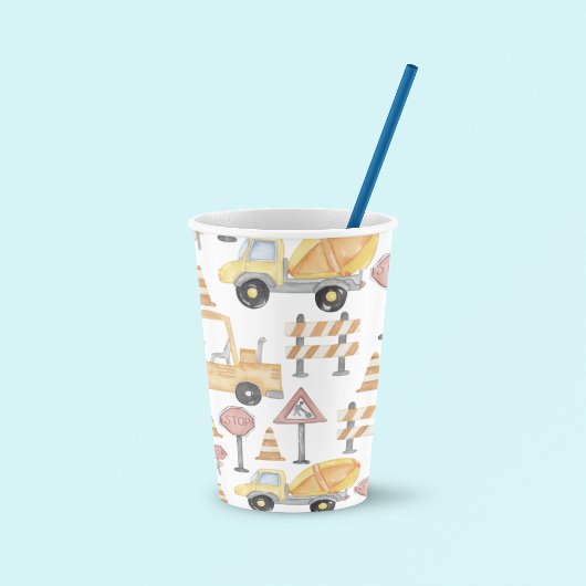 Construction Themed Birthday Party Pappbecher