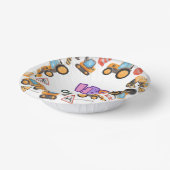 Construction Themed Birthday Party Pappteller (Gewinkelt)