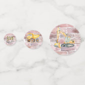 Construction Themed Children's Birthday  Konfetti (Vorderseiten)