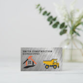 Construction Tools Bulldozer | Home Repair Visitenkarte (Stehend Vorderseite)