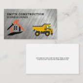 Construction Tools Bulldozer | Home Repair Visitenkarte (Vorne/Hinten)