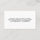 Construction Tools | Home Builder Visitenkarte (Rückseite)