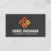 Construction Tools Icons | General Contractor Visitenkarte (Vorderseite)