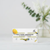 Construction Tools Laid out | Blue Collar Visitenkarte (Stehend Vorderseite)