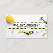 Construction Tools Laid out | Blue Collar Visitenkarte (Vorderseite)