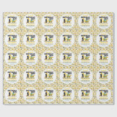 Construction Truck 1st Birthday | Kids Party Geschenkpapier (Flach)