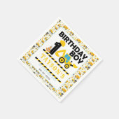 Construction Truck 1st Birthday | Kids Party Serviette (Ecke)
