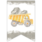 Construction Truck Birthday Happy Birthday Wimpelkette (Erste Fahne)