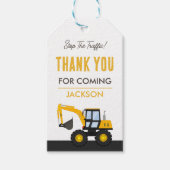Construction Truck Birthday | Personalized Décor Geschenkanhänger (Vorderseite)