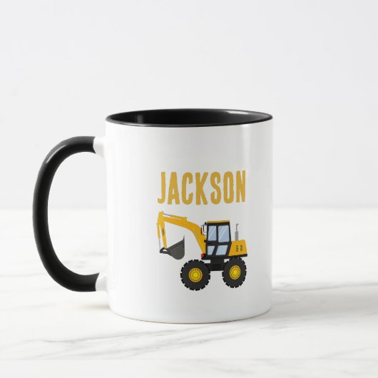 Construction Truck Birthday | Personalized Décor Tasse (Links)
