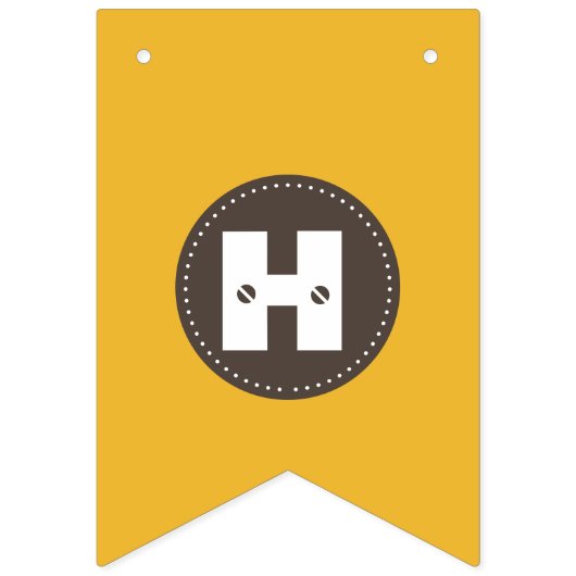 Construction Truck Birthday | Personalized Décor Wimpelkette (Zweite Fahne)