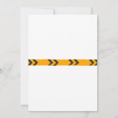 Construction Truck Vehicles Boys 2nd Birthday Einladung (Rückseite)