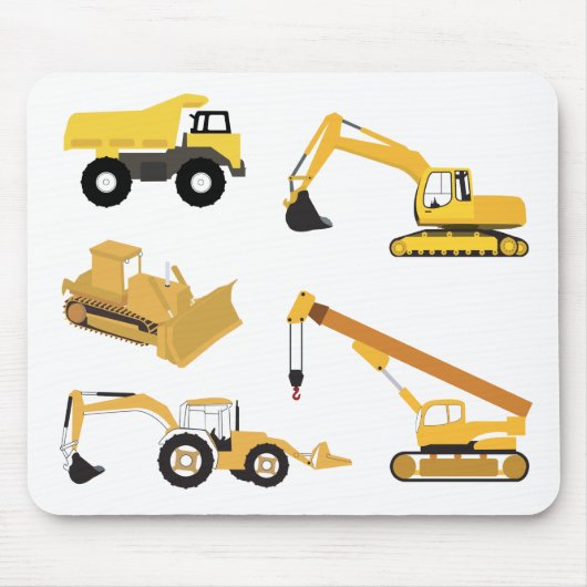 Construction Trucks Mousepad (Vorne)