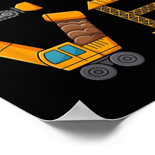 Construction Valentine Love Spelled With Trucks Ex Poster (Ecke)