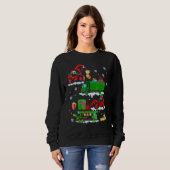 Construction Vehicle Christmas Red Trucks Winter B Sweatshirt (Vorne ganz)