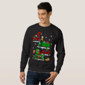 Construction Vehicle Christmas Red Trucks Winter B Sweatshirt (Vorne ganz)