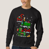 Construction Vehicle Christmas Red Trucks Winter B Sweatshirt (Vorderseite)