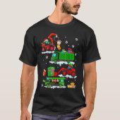 Construction Vehicle Christmas Red Trucks Winter B T-Shirt (Vorderseite)